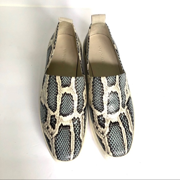 VINCE Saxon-2 snake print sneakers size 6.5M - Picture 7 of 10
